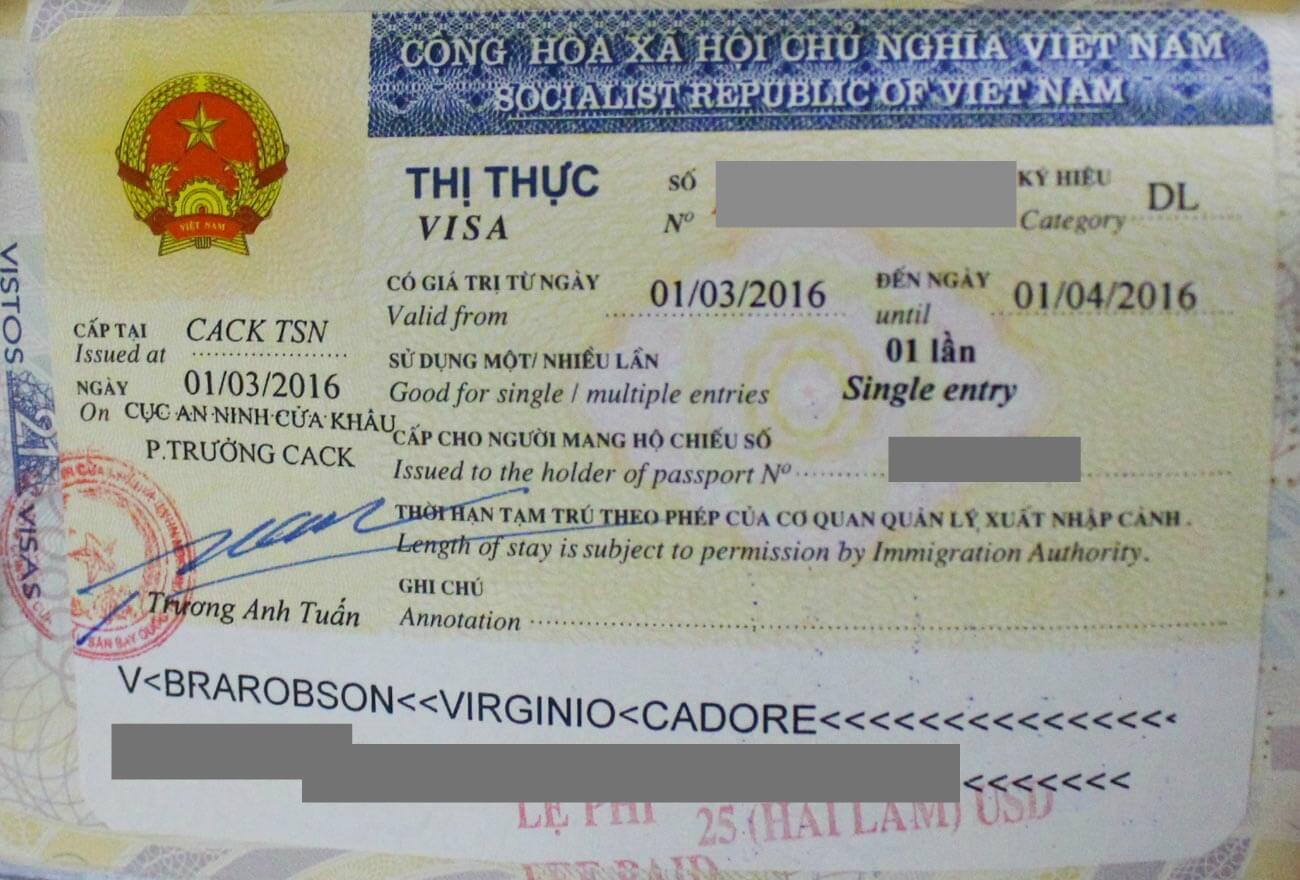 Vietnam tourist visa for israel